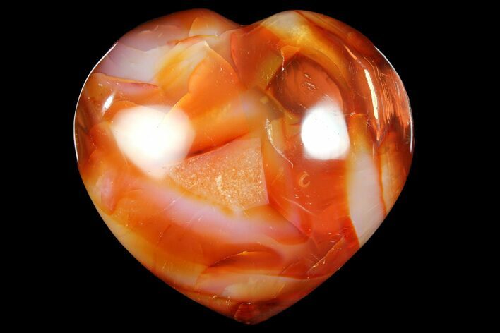Colorful Carnelian Agate Heart #167358